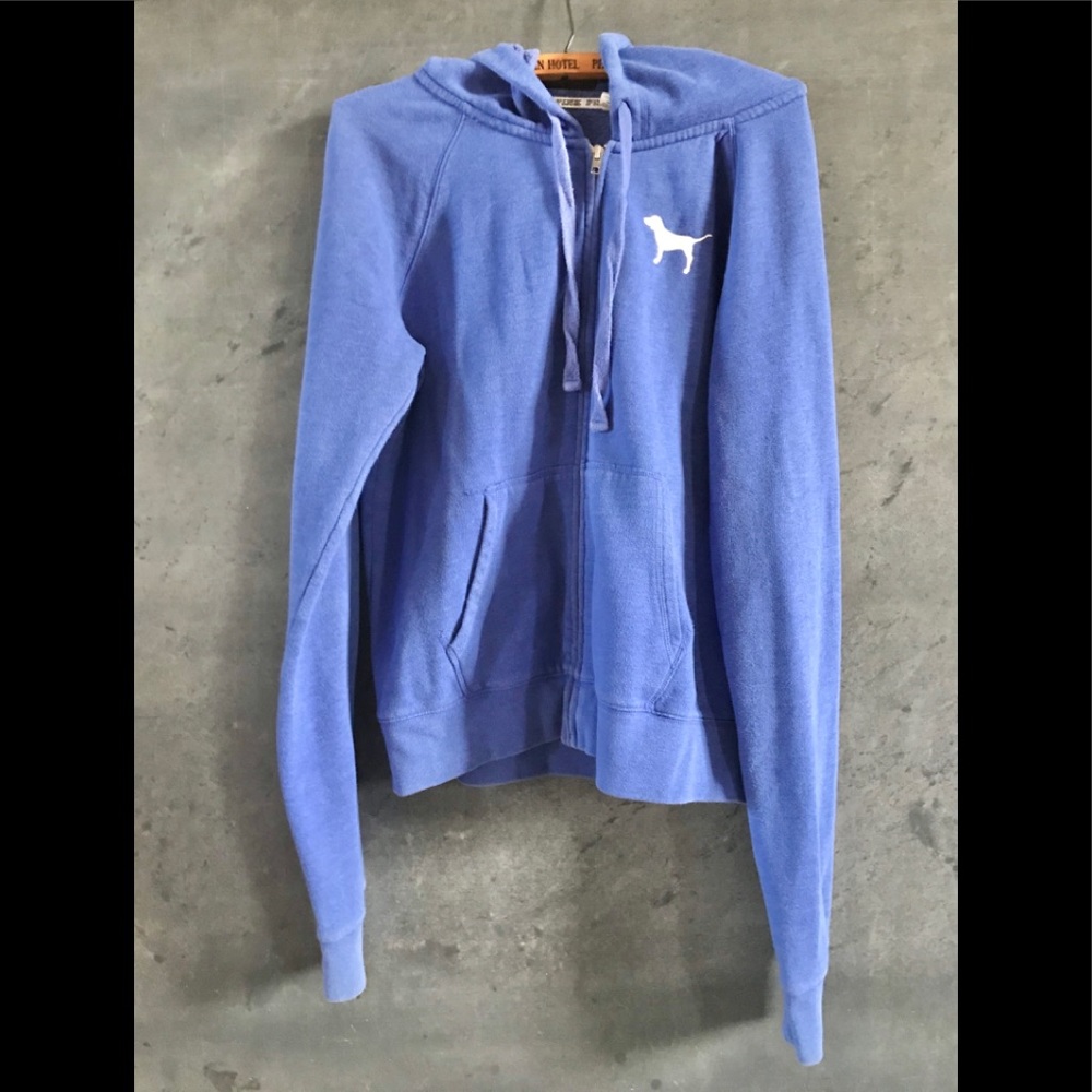PINK Victoria’s Secret blue sweatshirt